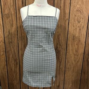 Garage plaid mini dress M